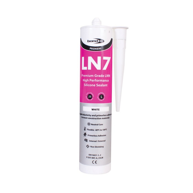 Bond-It LN7 Low Modulus Neutral Cure Silicone Sealant Eu3 - White